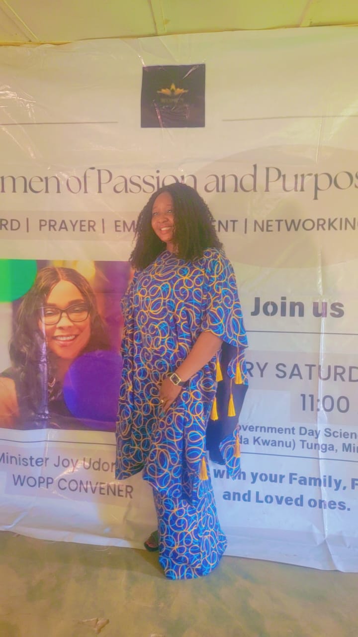 Global Office Administrator, Gladys Joshua at the 2025 Empowerment program in Minna